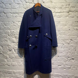 YOHJI YAMAMOTO NAVY WOOL OVERCOAT