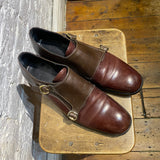 ALEXANDER MCQUEEN DEEP RED BUCKLE SHOES