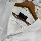 JOE CHIA SILK/COTTON WHITE JACKET