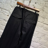 DION LEE BLACK BELTED TROUSERS