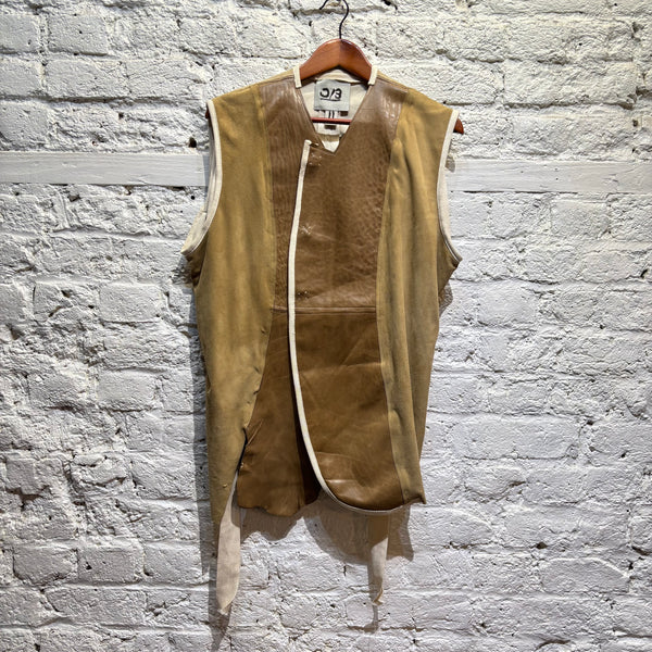 OLUBIYI THOMAS 	LEATHER GILLET