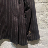 JEAN PAUL GAULTIER HOMME BROWN CHALK STRIPE JACKET
