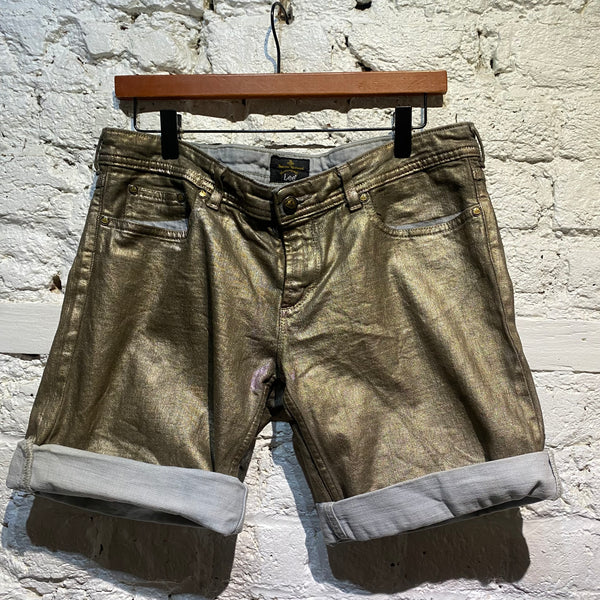 VIVIENNE WESTWOOD X LEE GOLD UNISEX SHORTS