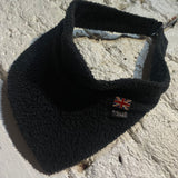 STEPHEN JONES BLACK TOWELLING ASYMMETRICAL VISOR