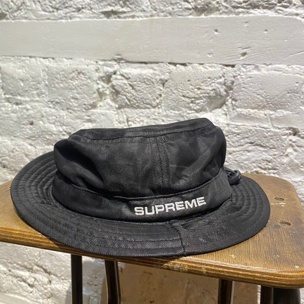 SUPREME BLACK SHEER BUCKET HAT