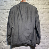 OZWALD BOATENG GREY LINEN/COTTON SUIT