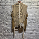 OLUBIYI THOMAS 	LEATHER GILLET