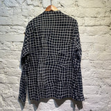 HAIDER ACKERMANN BLACK/WHITE GRID SHIRT
