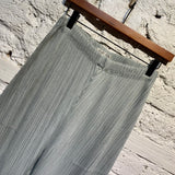 ISSEY MIYAKE PLEATS PLEASE PALE GREEN TROUSERS
