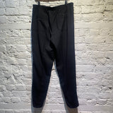 ALEXANDER MCQUEEN BLACK RED WAISTBAND SWEATPANTS