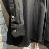 RAF SIMONS S/S19 BLACK DENIM OVERSIZE SHIRT