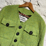 VIVIENNE WESTWOOD GREEN MELANGE SIRENO JACKET