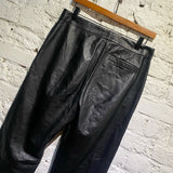 JW ANDERSON BLACK LEATHER TROUSERS