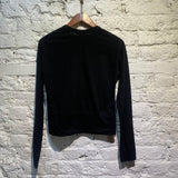 COMME DES GARÇONS TRICOT BLACK TOP STEEL BUTTON DETAILS