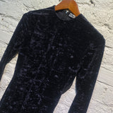 BALENCIAGA MIDNIGHT VELVET PLAYSUIT/DRESS