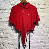 1/OFF PARIS (RE)MADE CUSTOM LACOSTE RED POLO SHIRT/BODY
