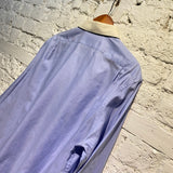 GUCCI BLUE/CREAM COLLAR CITY SHIRT