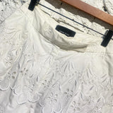 SIMONE ROCHA WHITE BRODERIE ANGLAISE SHORTS