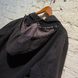 JEAN PAUL GAULTIER JEANS VINTAGE PINSTRIPE HOODED COAT