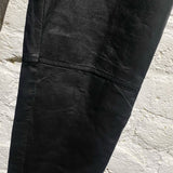JW ANDERSON BLACK LEATHER TROUSERS