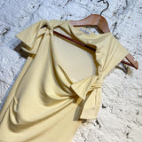 ACNE STUDIOS PALE YELLOW DRESS