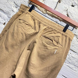 FOLK BEIGE COTTON/LINEN TROUSERS