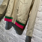 JW ANDERSON BEIGE BOMBER WITH REMOVABLE HOOD