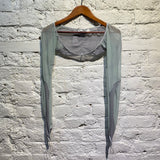 CHRISTIANA HADJIPAPA LIGHT BLUE/LILAC SLEEVES/BOLERO