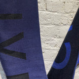 GIVENCHY NAVY/BLUE GRADIENT WOOL/SILK SCARF