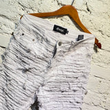 GUAPI RAW EDGE WHITE SKINNY JEANS