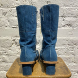 MIISTA DENIM SQUARE TOE BOOTS