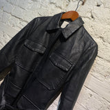 A.M. LONDON FAUX LEATHER JACKET