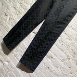 CHARLES JEFFREY LOVERBOY BLACK JACQUARD TROUSERS
