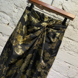 16ARLINGTON BLACK/GOLD BROCADE SKIRT