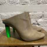 VETEMENTS GREEN FLUORESCENT HIGHLIGHTER HEELS