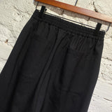 PAUL SMITH P.S. BLACK WIDE LEG ELASTICATED WAIST TROUSERS