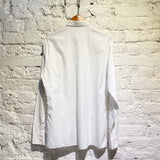 DIOR WHITE COTTON HIDDEN BUTTONS SHIRT