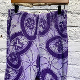 NEEDLES PURPLE PATTERN TOWELLING SWEATPANTS