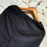ALEXANDER MCQUEEN BLACK SWEATPANTS ZIP POCKETS