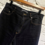 Y/PROJECT BLACK SKINNY HOT PANT SLIT JEANS