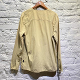 FOLK BEIGE COLLARLESS SHIRT