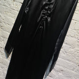 BOTTEGA VENETA BLACK ACETATE SHIRT DRESS