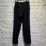 FILIPPA K BLACK WOOL PLEATED TROUSERS