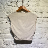 OYSHO BEIGE WRAP TOP