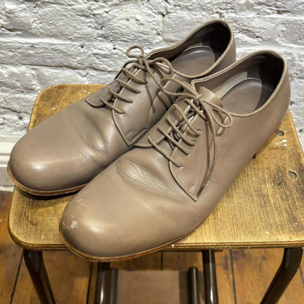 JIL SANDER TAUPE OXFORDS
