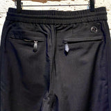 BURBERRY BLACK TIE UP TROUSERS