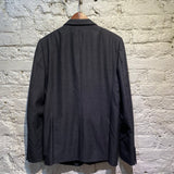 WOOYOUNGMI DARK GREY TAILORED 2 BUTTON SUIT
DOUBLE LAYERED COLLAR
