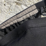 RICK OWENS BLACK TEXTURED PENCIL SKIRT