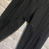 JUNYA WATANABE CDG BLACK LEGGINGS WITH MESH INSERTS