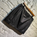 DKNY JEANS LEATHER MINI SKIRT